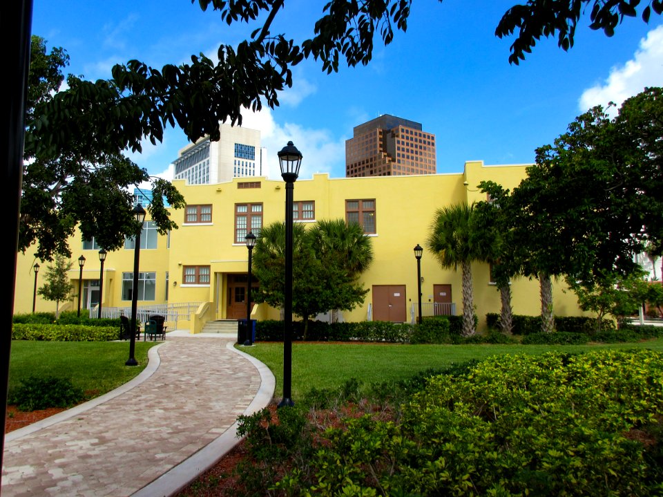 South Side School Fort Lauderdale Florida rear view