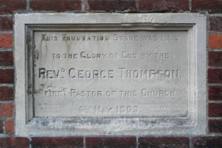 South Street Free Church, South Street, Eastbourne (NHLE Code 1393286) (October 2012) (Foundation Stone) (4)