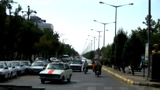 South view from Hafez sq - Shahid Fahmide blv (Bonyad e Shahid) - Nishapur 2