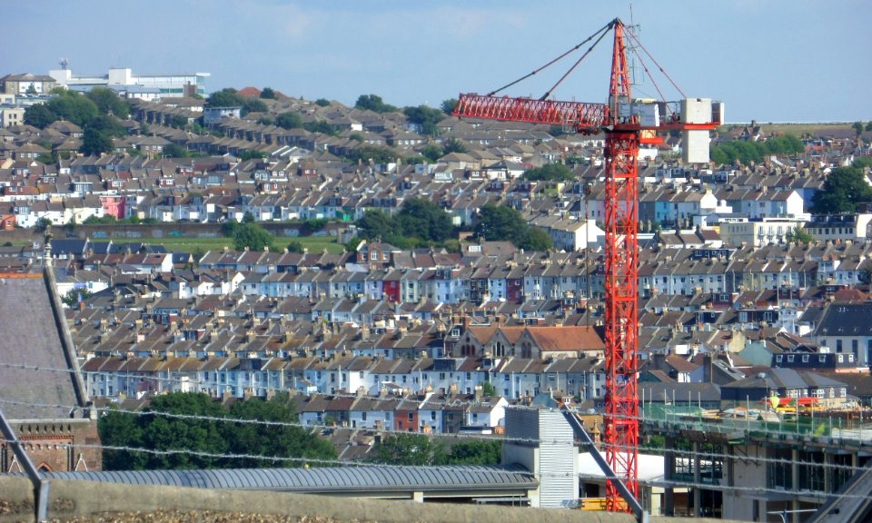 Southeastward view from Howard Place, Brighton (August 2013)