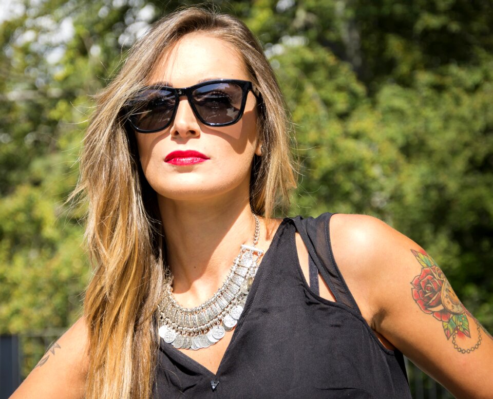 Beautiful woman aviator woman