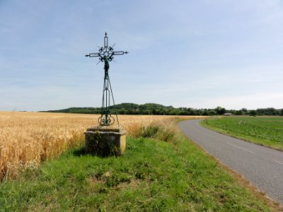 Soupir (Aisne) croix de chemin direction Moussy