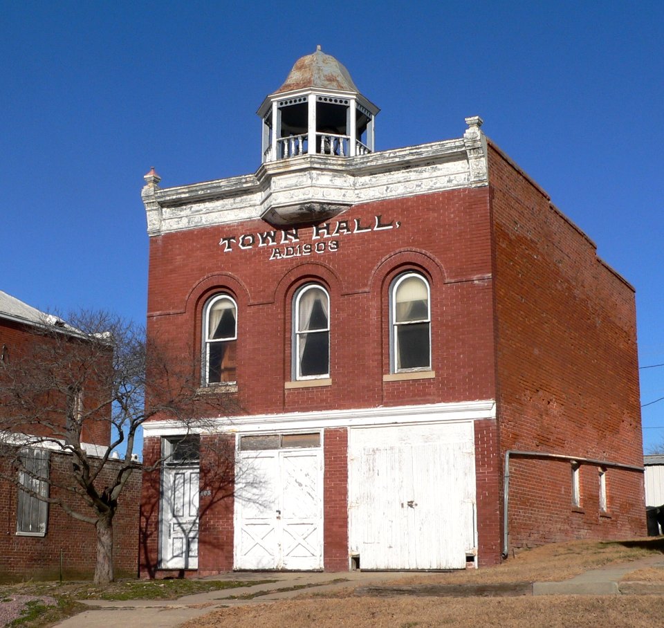 Snyder, Nebraska town hall from SE
