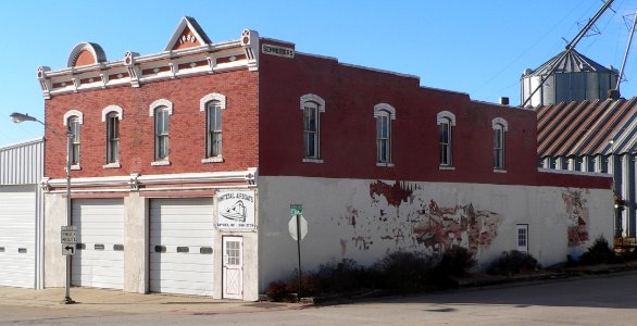 Snyder, Nebraska Schneider bldg from NE