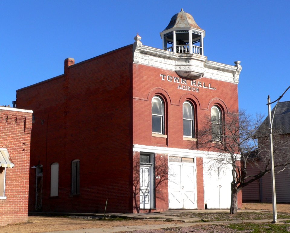 Snyder, Nebraska town hall from SW