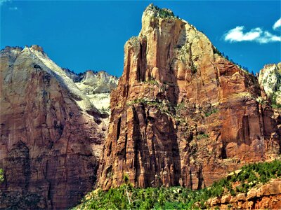 Blue sky utah hiking