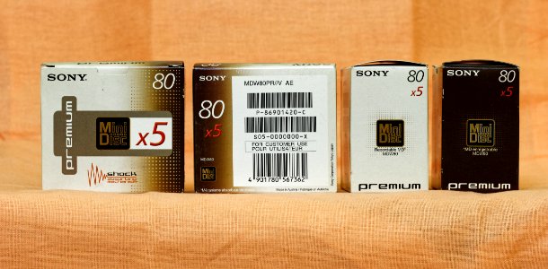 Sony MDW 80 'premium' minidisc 5-packs (1)