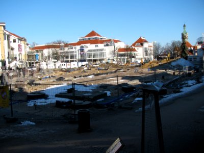 Sopot Plac Przyjaciół Sopotu podczas przebudowy