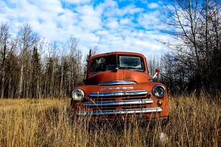 Old rusty car photo