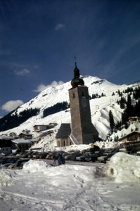 Sneeuwlandschap te Lech (Oostenrijk), Bestanddeelnr 254-8429