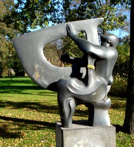 Soest kunstwerk harpiste