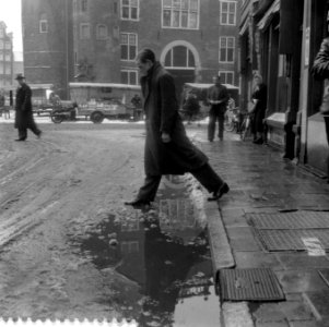 Sneeuwmisere in Amsterdam, Bestanddeelnr 909-2728