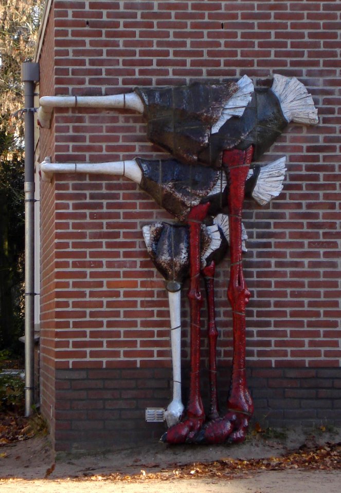 Soest kunstwerk drie struisvogels