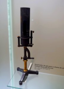 Sodium flame gas burner, 19th-20th century - Museu da Ciência da Universidade de Coimbra - University of Coimbra - Coimbra, Portugal - DSC09100