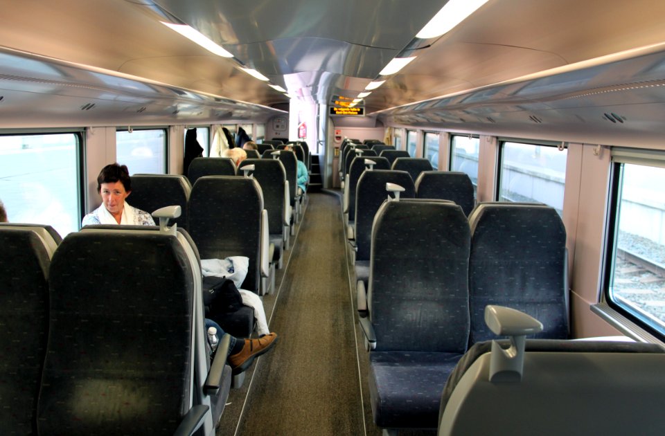 SNCB M6 Interieur 1e klasse onder