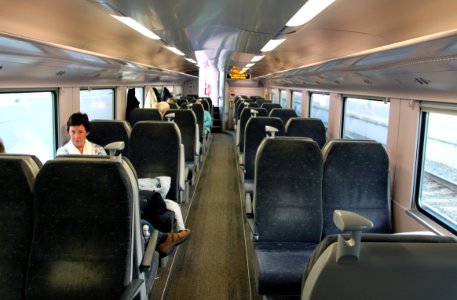 SNCB M6 Interieur 1e klasse onder