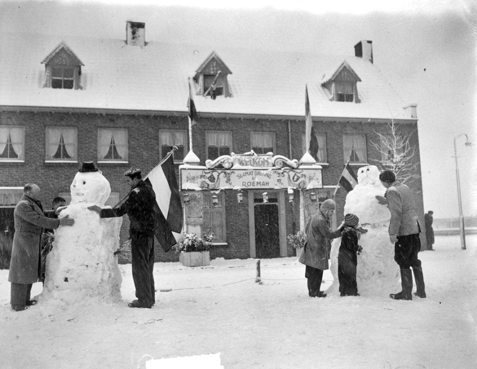 Sneeuwpoppen voor huis Bertha Hertogh, Bestanddeelnr 904-3499