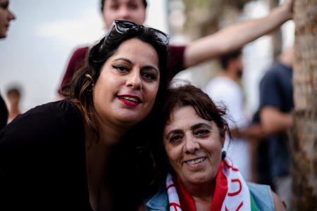 Solidarity protest for Rojava organized by Kurdish Jews on October 15th 2019 in Tel Aviv, Israel 36