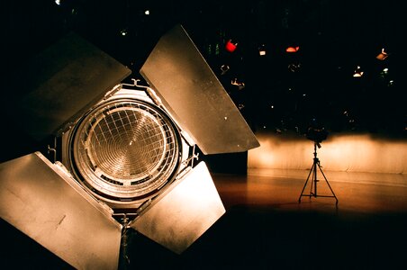 Light spotlight television photo