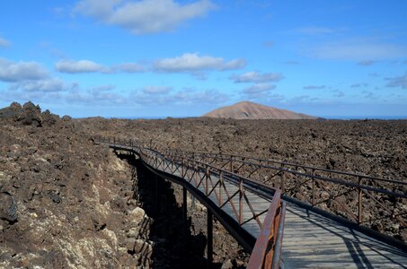 Canary islands volcanic petrified