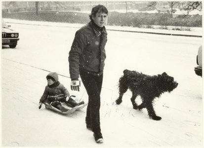 Sneeuw op de Kinderhuisvest. NL-HlmNHA 54021089