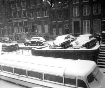 Sneeuw op de Munt, Rokin, Bestanddeelnr 903-8084
