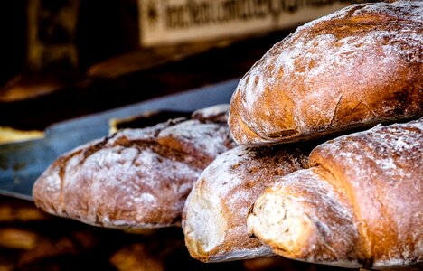 Loaf of bread crispy food