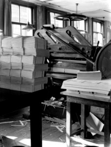 Snijmachines in de binderij, Bestanddeelnr 189-0316