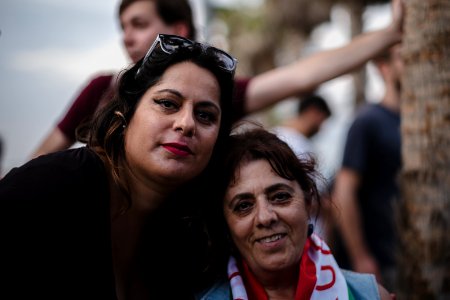 Solidarity protest for Rojava organized by Kurdish Jews on October 15th 2019 in Tel Aviv, Israel 35
