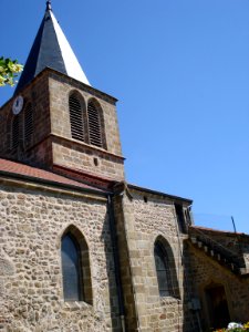 Soleymieux (Saint-Jean-Soleymieux), tour et escalier de l'église