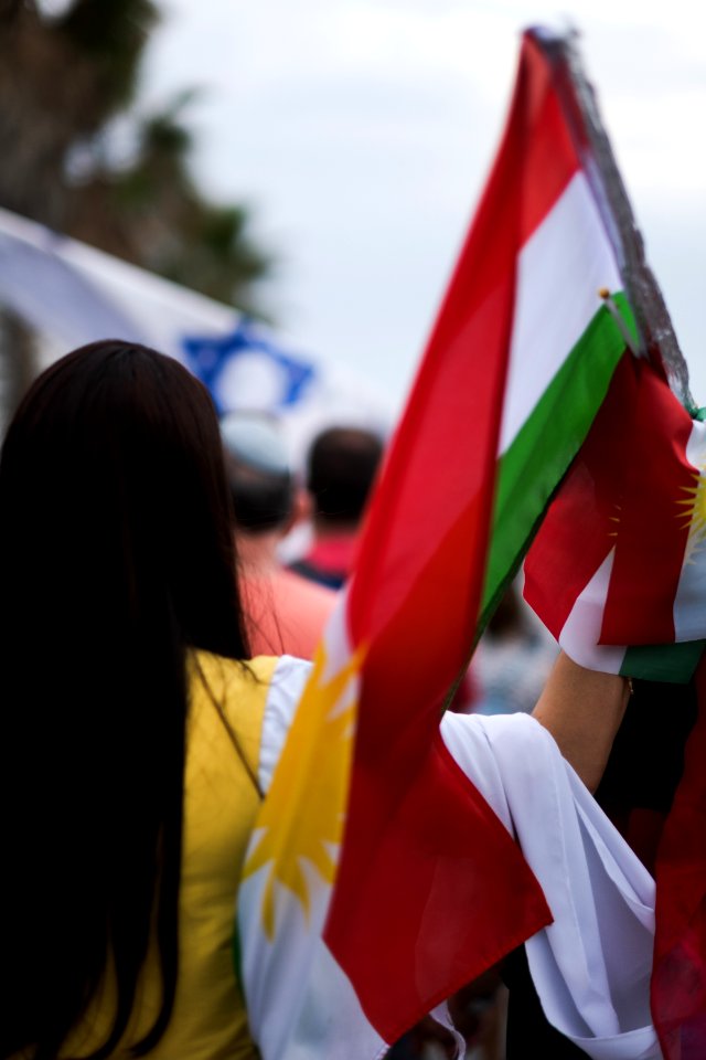 Solidarity protest for Rojava organized by Kurdish Jews on October 15th 2019 in Tel Aviv, Israel 47