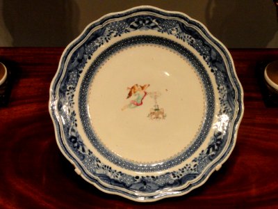 Society of the Cincinnati Plate, Jingdezhen, China, 1784-1785, hard-paste porcelain - National Gallery of Art, Washington - DSC09695