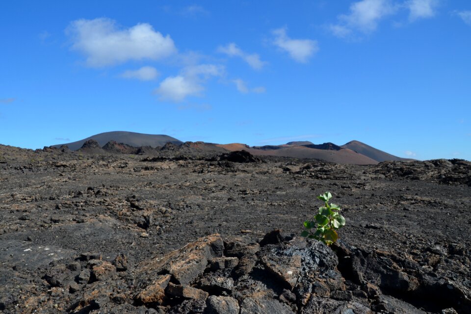 Landscape sky lava stone photo