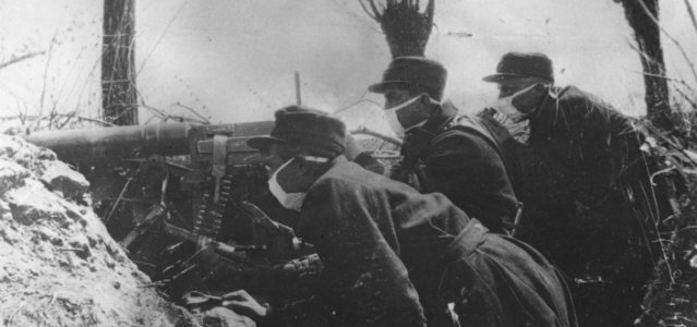 Soldats belges gaz