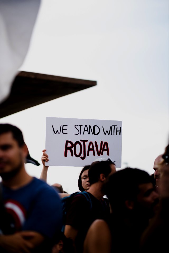 Solidarity protest for Rojava organized by Kurdish Jews on October 15th 2019 in Tel Aviv, Israel 08