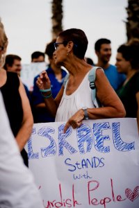 Solidarity protest for Rojava organized by Kurdish Jews on October 15th 2019 in Tel Aviv, Israel 07