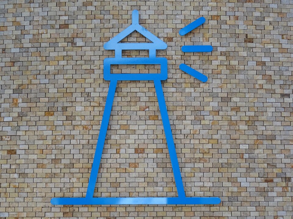 Cafe blue building