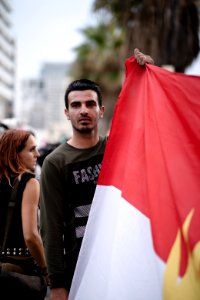 Solidarity protest for Rojava organized by Kurdish Jews on October 15th 2019 in Tel Aviv, Israel 27