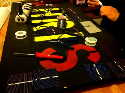 Soldering Solar Cells 1
