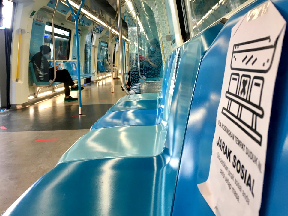 Social distancing train 1