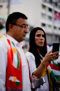 Solidarity protest for Rojava organized by Kurdish Jews on October 15th 2019 in Tel Aviv, Israel 12