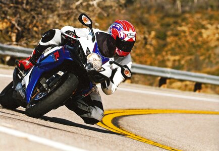 Rider speed motorcyclist photo