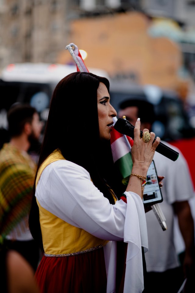 Solidarity protest for Rojava organized by Kurdish Jews on October 15th 2019 in Tel Aviv, Israel 32