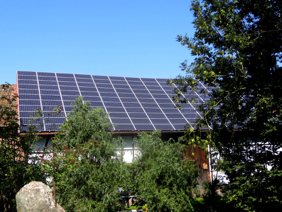 Solar panels building Hochstedt, Nordhausen