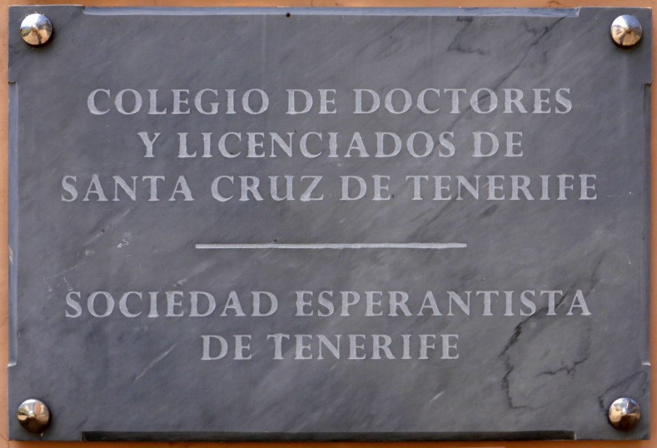 Sociedad Esperantista de Tenerife, 1