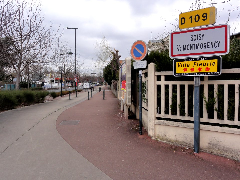Soisy-sous-Montmorency (Val-d'Oise) city limit sign