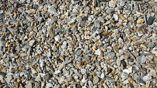 Pebbles background gravel bed photo