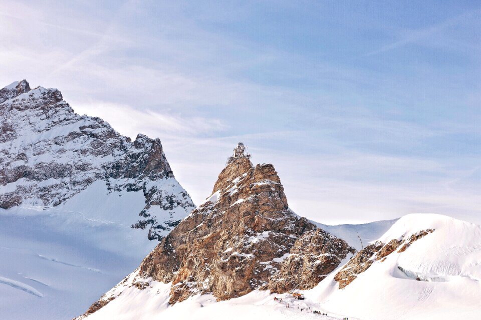 Peak alpine summit