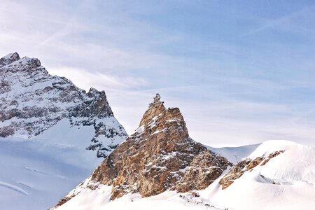 Peak alpine summit photo