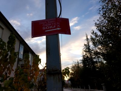 Sokak levhası Konya
